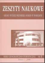 "Zeszyty naukowe" seria geograficzno-turystyczna nr1